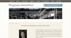 Desktop Screenshot of immobilien-wiegmann.de